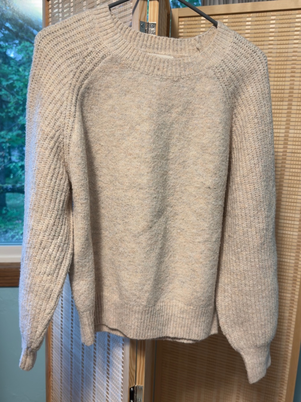 Cozy Cream Knit Sweater - Women's Crewneck